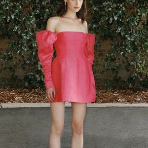 Aje Baret Sleeved Mini Dress